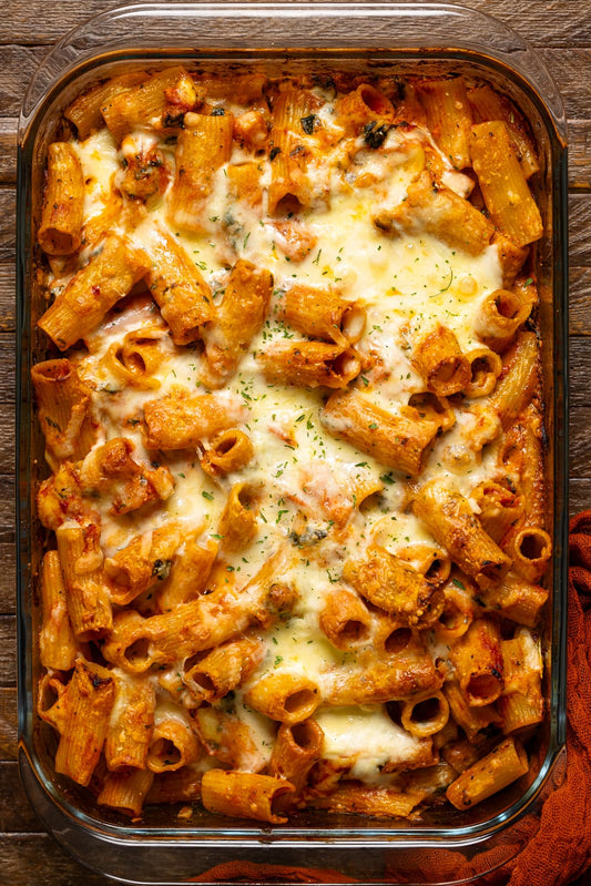 Fast and Easy Baked Rigatoni with Vodka Sauce